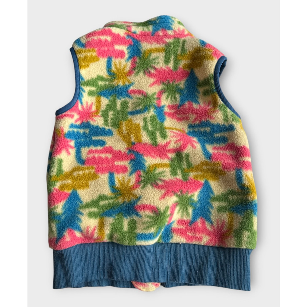 Patagonia Kids Synchilla Fleece Vest TREO Print Southwestern Cactus Toddler 3T - Picture 3 of 11
